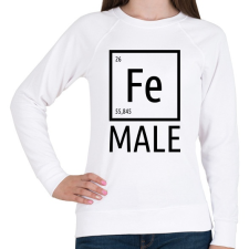 PRINTFASHION Periodic Ironman Női  Fekete - Női pulóver - Fehér női pulóver, kardigán