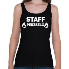 PRINTFASHION Perzselő Staff - Női atléta - Fekete