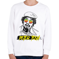 PRINTFASHION Peter Tosh - Reggae - Gyerek pulóver - Fehér gyerek pulóver, kardigán