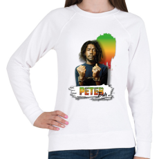 PRINTFASHION Peter Tosh - reggae - Női pulóver - Fehér