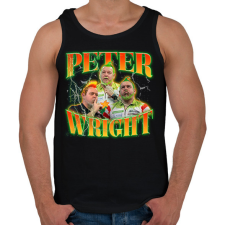 PRINTFASHION Peter Wright - darts - Férfi atléta - Fekete atléta, trikó