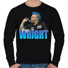 PRINTFASHION Peter Wright - Férfi pulóver - Fekete férfi pulóver, kardigán