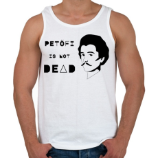 PRINTFASHION Petőfi nem halott - Férfi atléta - Fehér