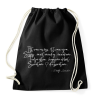 PRINTFASHION Petőfi Sándor  - Itt van az ősz itt van újra - Sportzsák, Tornazsák - Fekete