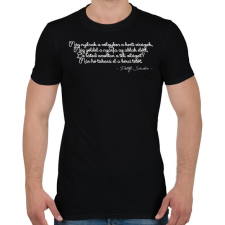 PRINTFASHION Petőfi Sándor - Szeptember végén - Férfi póló - Fekete férfi póló