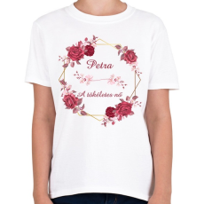 PRINTFASHION Petra - Gyerek póló - Fehér