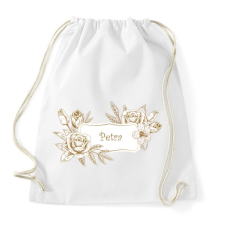 PRINTFASHION Petra - Sportzsák, Tornazsák - Fehér tornazsák