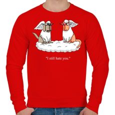 PRINTFASHION Pets heaven  - Férfi pulóver - Piros