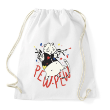 PRINTFASHION Pew pew madafakas hörcsög - Sportzsák, Tornazsák - Fehér tornazsák