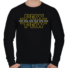 PRINTFASHION Pew Pew Pew lézer - Férfi pulóver - Fekete férfi pulóver, kardigán