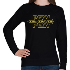 PRINTFASHION Pew Pew Pew lézer - Női pulóver - Fekete női pulóver, kardigán
