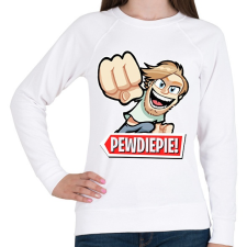 PRINTFASHION Pewdiepie - Női pulóver - Fehér női pulóver, kardigán