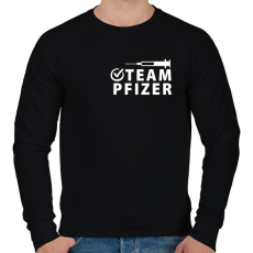 PRINTFASHION Pfizer Team - Férfi pulóver - Fekete