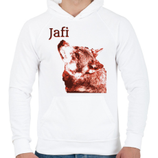 PRINTFASHION PHE6 - Férfi kapucnis pulóver - Fehér