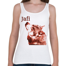 PRINTFASHION PHE6 - Női atléta - Fehér női trikó