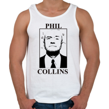 PRINTFASHION Phil Collins - Férfi atléta - Fehér atléta, trikó