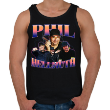 PRINTFASHION Phil Hellmuth - póker - Férfi atléta - Fekete atléta, trikó