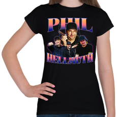 PRINTFASHION Phil Hellmuth - póker - Női póló - Fekete