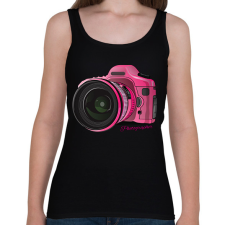 PRINTFASHION photographer - Női atléta - Fekete női trikó