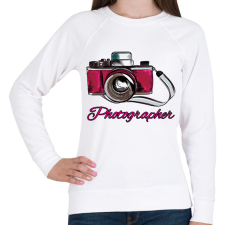 PRINTFASHION photographer - Női pulóver - Fehér női pulóver, kardigán
