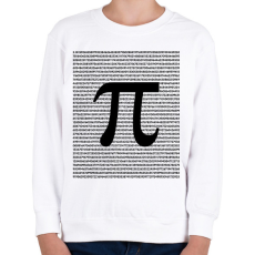 PRINTFASHION Pi - szám - Gyerek pulóver - Fehér