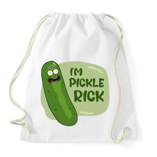 PRINTFASHION Pickle Rick - Sportzsák, Tornazsák - Fehér kézitáska és bőrönd
