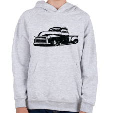 PRINTFASHION Pickup Truck - Gyerek kapucnis pulóver - Sport szürke gyerek pulóver, kardigán