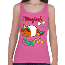 PRINTFASHION PiggyCorn - Női atléta - Rózsaszín