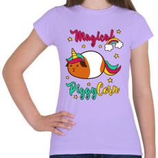 PRINTFASHION PiggyCorn - Női póló - Viola
