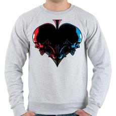 PRINTFASHION Pikk koponyák - Férfi pulóver - Sport szürke
