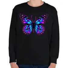 PRINTFASHION Pillangó - Gyerek pulóver - Fekete gyerek pulóver, kardigán