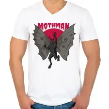 PRINTFASHION Pillangó szörny - Férfi V-nyakú póló - Fehér férfi póló