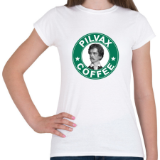 PRINTFASHION Pilvax Coffee - parody - Női póló - Fehér női póló