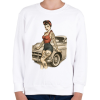 PRINTFASHION Pin up  - Gyerek pulóver - Fehér