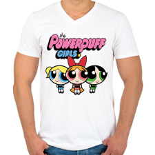 PRINTFASHION pindúrok - Férfi V-nyakú póló - Fehér férfi póló