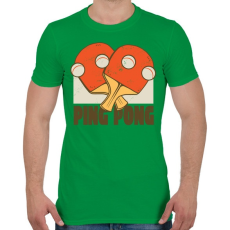 PRINTFASHION Ping Pong - Férfi póló - Zöld
