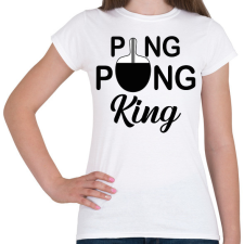 PRINTFASHION Ping Pong King - Női póló - Fehér női póló