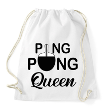 PRINTFASHION Ping Pong Queen - Sportzsák, Tornazsák - Fehér tornazsák