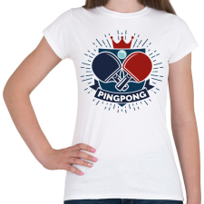 PRINTFASHION Pingpong - Címer - Női póló - Fehér női póló