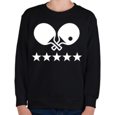 PRINTFASHION PingPong - Gyerek pulóver - Fekete