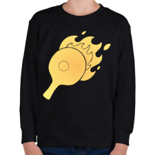 PRINTFASHION pingpong - Gyerek pulóver - Fekete gyerek pulóver, kardigán