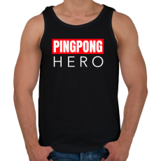 PRINTFASHION PINGPONG HERO - Férfi atléta - Fekete