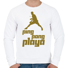 PRINTFASHION PingPongPlaya - Férfi pulóver - Fehér férfi pulóver, kardigán