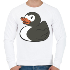 PRINTFASHION Pingvin gumikacsa - Férfi pulóver - Fehér férfi pulóver, kardigán