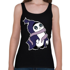 PRINTFASHION pingvin_lila - Női atléta - Fekete női trikó