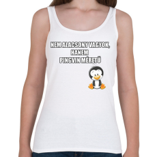 PRINTFASHION Pingvin - Női atléta - Fehér