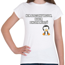 PRINTFASHION Pingvin - Női póló - Fehér női póló