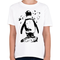 PRINTFASHION pingvin rajz - Gyerek póló - Fehér