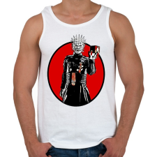 PRINTFASHION Pinhead - Férfi atléta - Fehér atléta, trikó