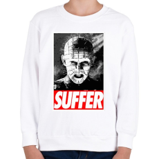 PRINTFASHION Pinhead Suffer - Gyerek pulóver - Fehér